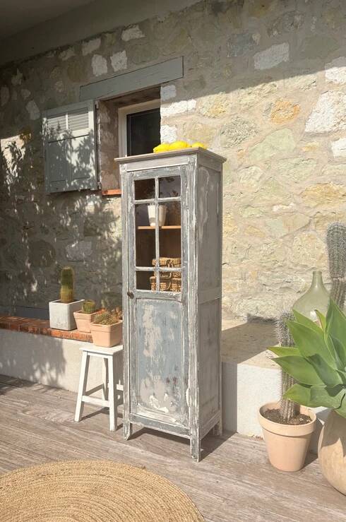 Petite armoire vitrée vintage « Simone »