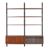 Teak system bookcase, Danish design, 1960s, production: Denmark