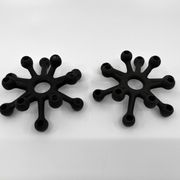 "The Spider" Cast Iron Candlesticks • Dansk Designs • 1962