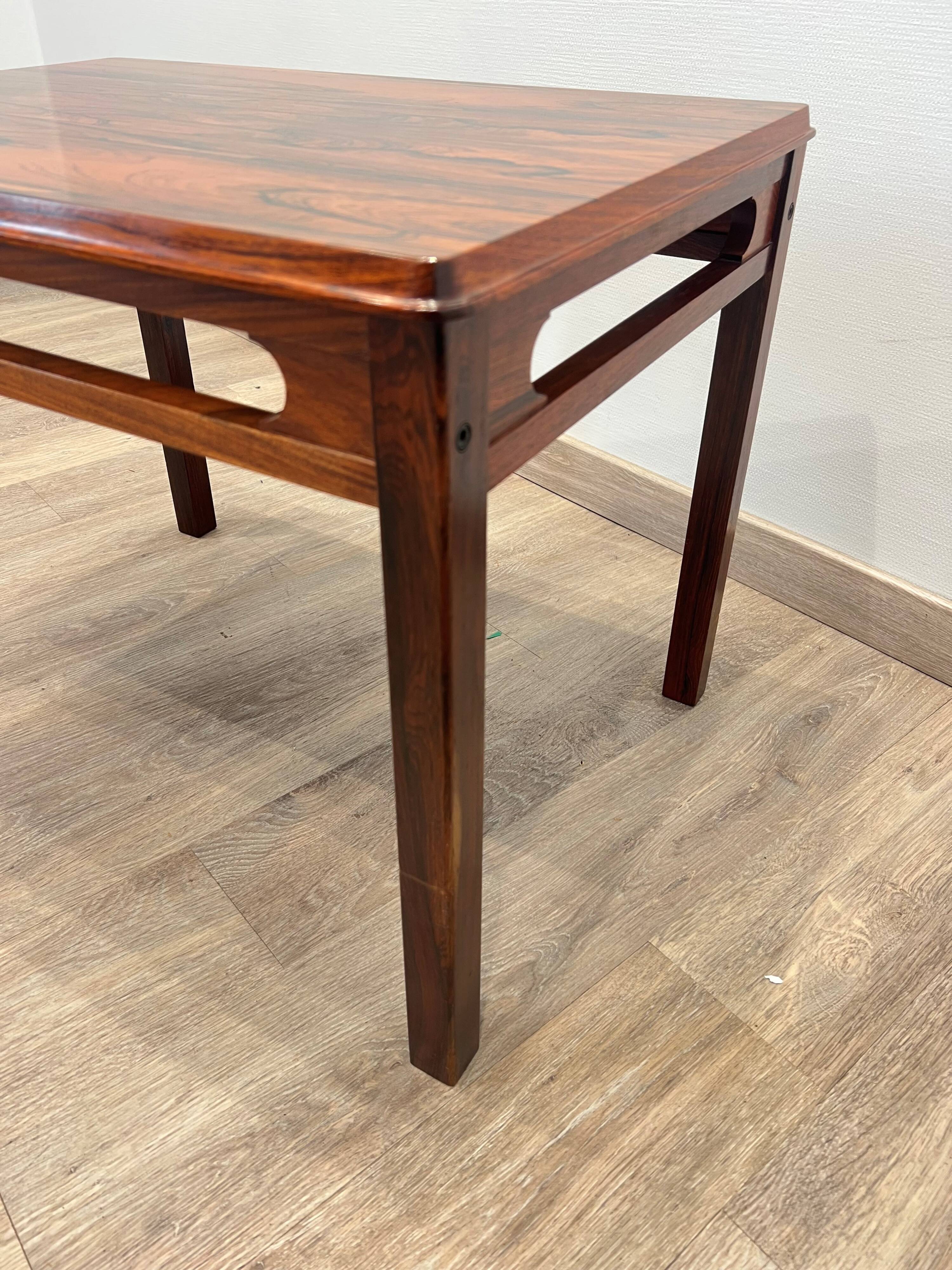 Coffee table in rosewood by Rasmus Solberg