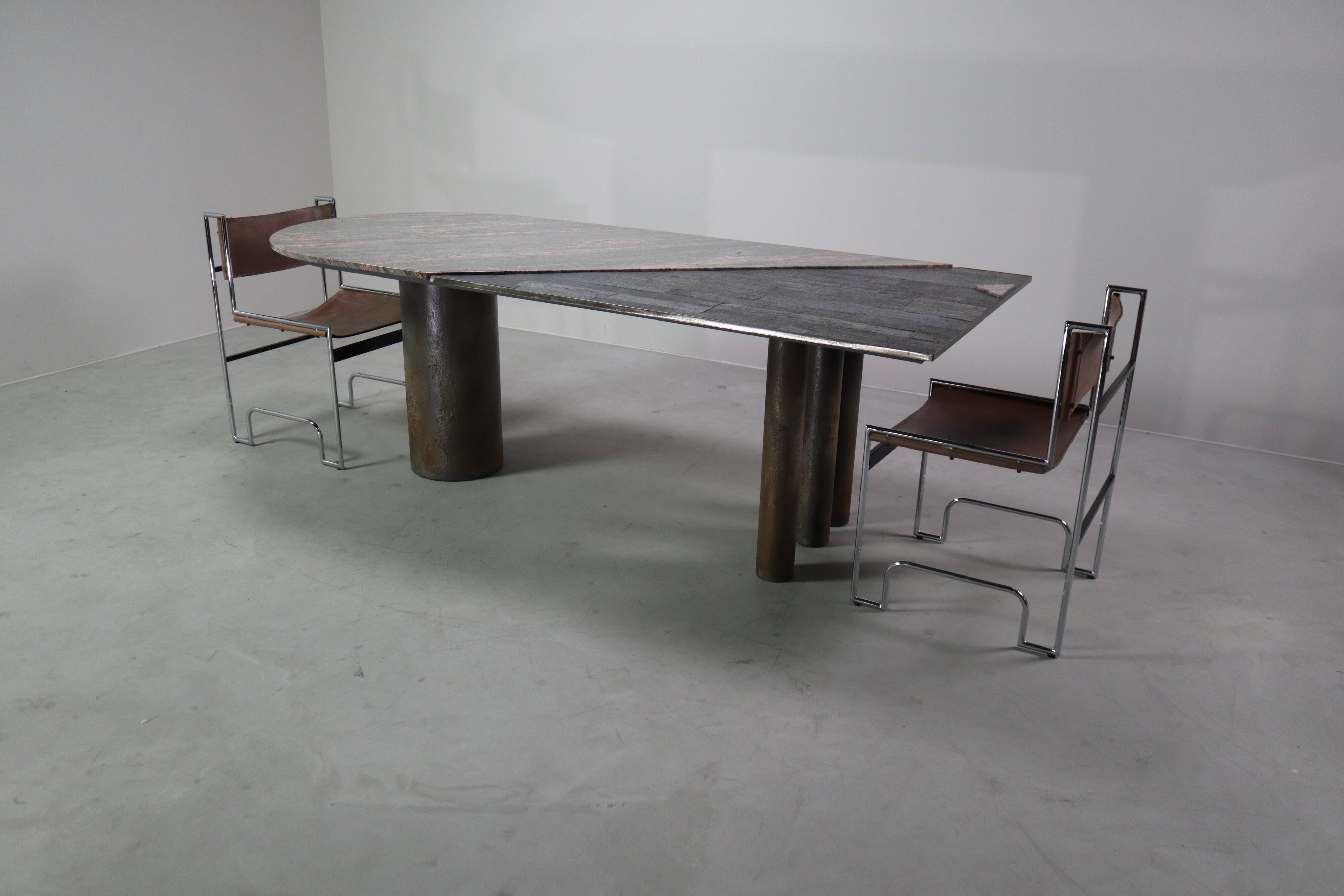 Postmodern dining table by Pia Manu, Belgium, ca. 1990