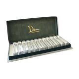 Series of 12 Daum crystal knife holders