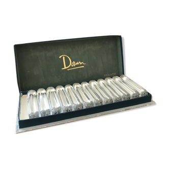 Series of 12 Daum crystal knife holders