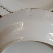5 antique deep plates in porcelain
