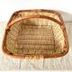 Wicker and rattan basket 34 x 34
