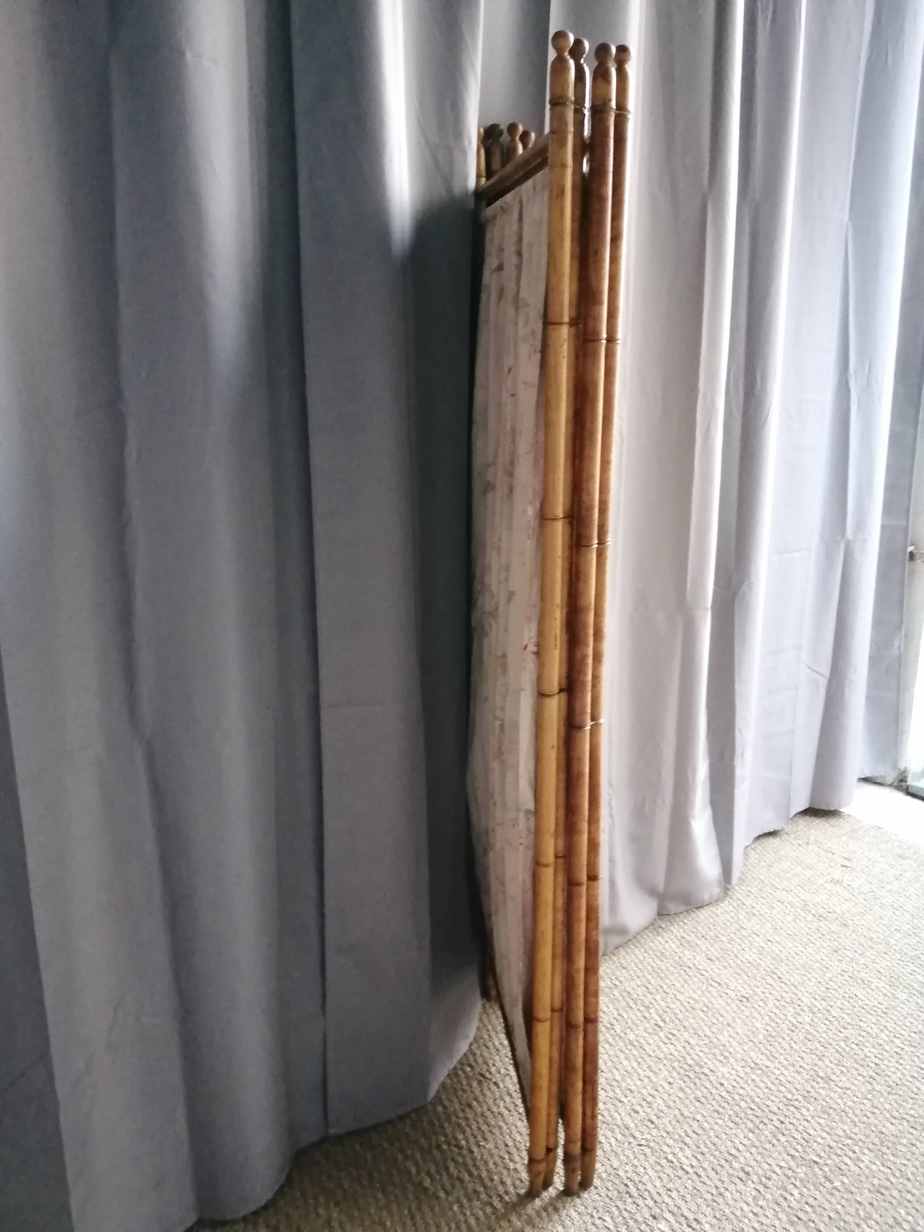 Vintage rattan screen