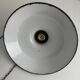 Old enamelled industrial workshop suspension 40 cm