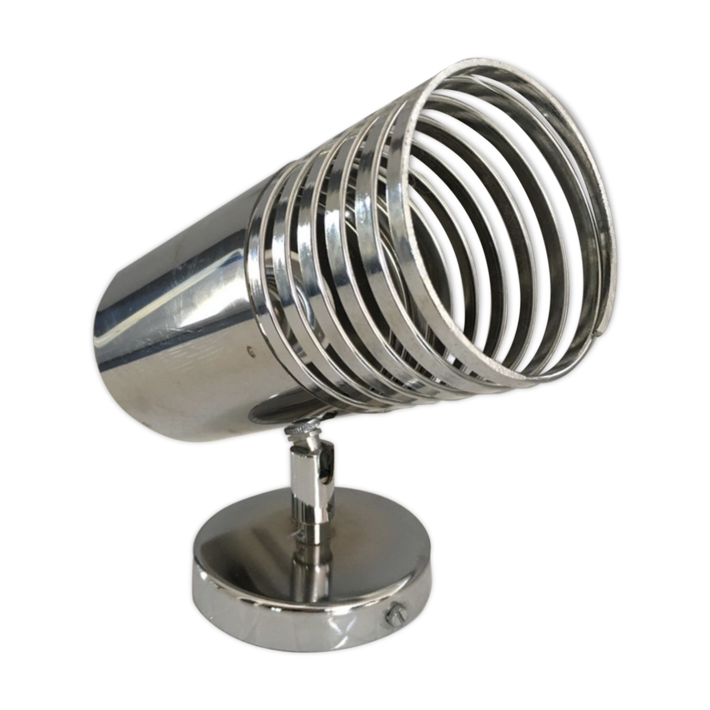 Wall light  in stainless steel, vintage design space age DLG Guzzini