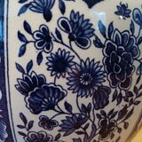 Royal Sphinx Delft blue porcelain vase with Boch lid