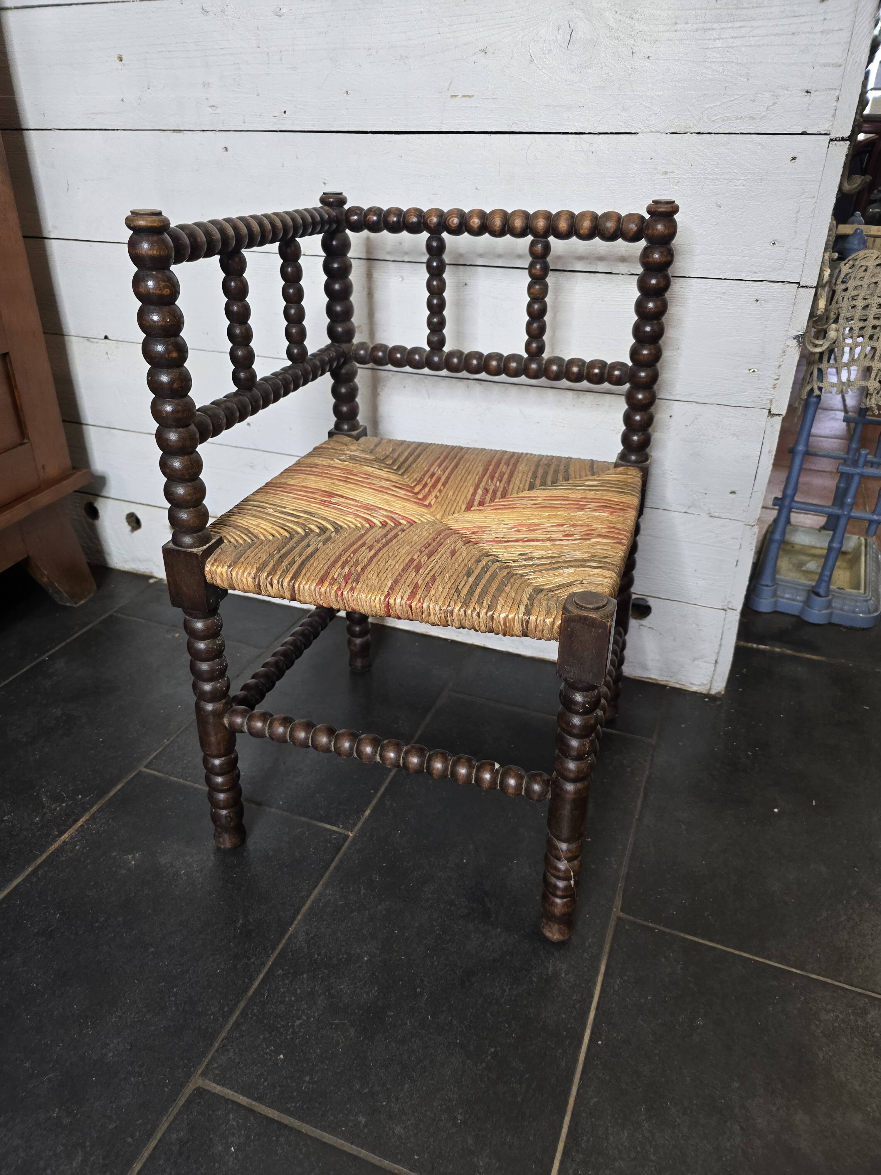 Fireplace corner armchair