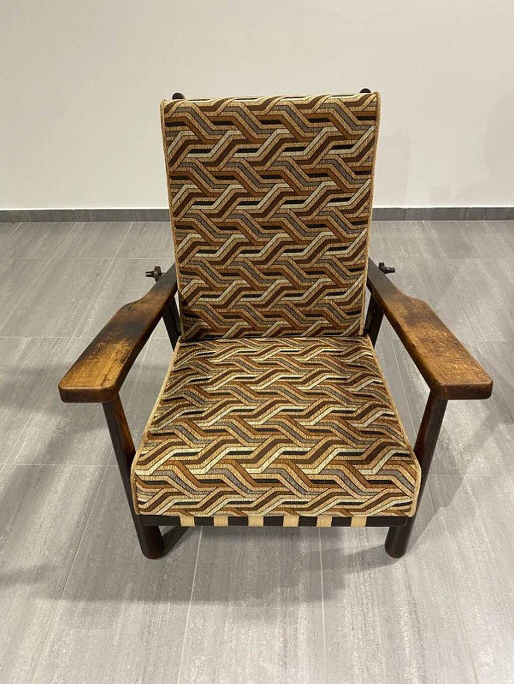 Adjustable armchair by Jan Vanek for Krásná Jizba 1940s