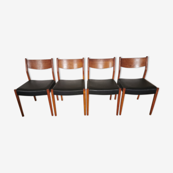 Suite of 4 Scandinavian style chairs