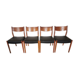 Suite of 4 Scandinavian style chairs