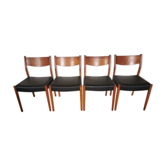 Suite of 4 Scandinavian style chairs