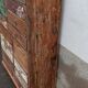 Original wooden chest of drawers with 15 mismatched drawers