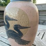 Art Deco ceramic vase signed Seitz