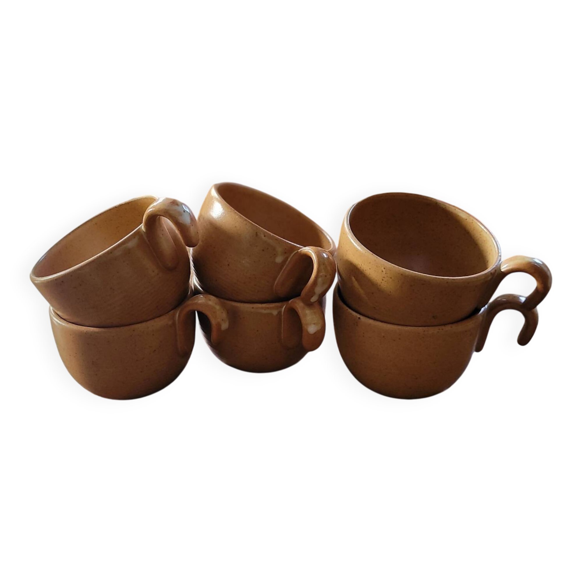 Glazed stoneware mug — Gras & Village, France, 1970s