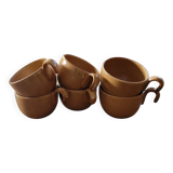 Glazed stoneware mug — Gras & Village, France, 1970s