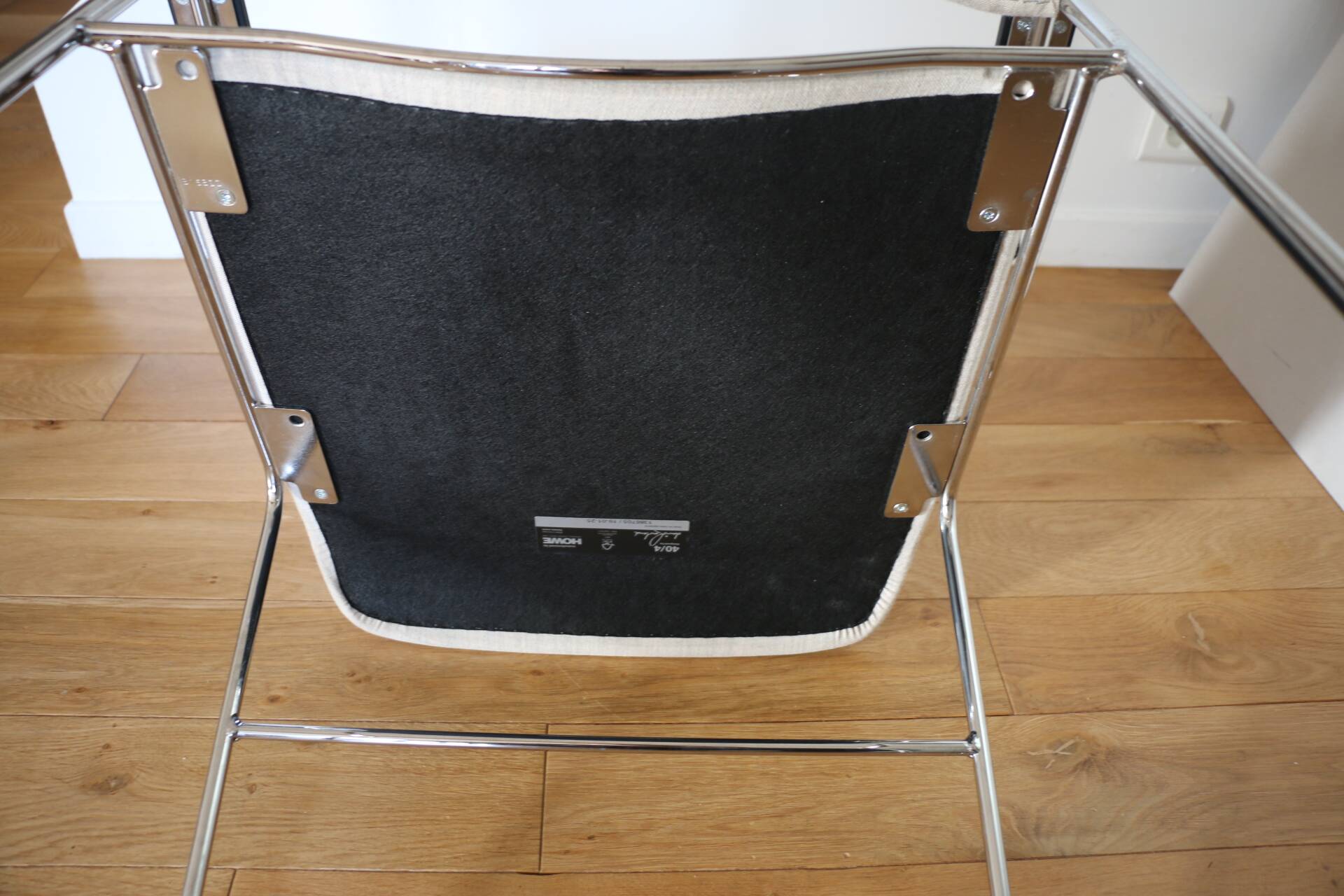 4 DAVID ROWLAND armchairs in mottled white