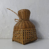 Cage en rotin vintage
