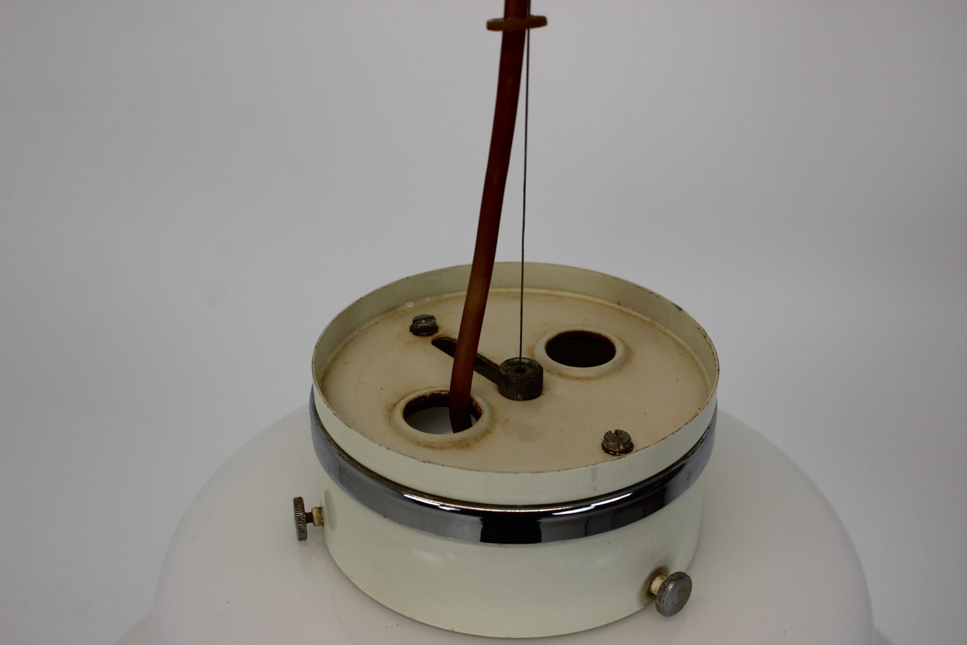 Midcentury Glass Pedant by Napako, 1960s