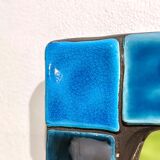 Miroir mural en céramique émaillé, 23.5 cm de Mithé Espelt