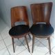 Lot 6 chairs Bistro Baumann mismatched Dove, Mondor