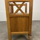 50s wooden cross-braced bedside table