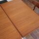Table à manger scandinave extensible en teck années 60