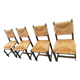 Four straw chairs