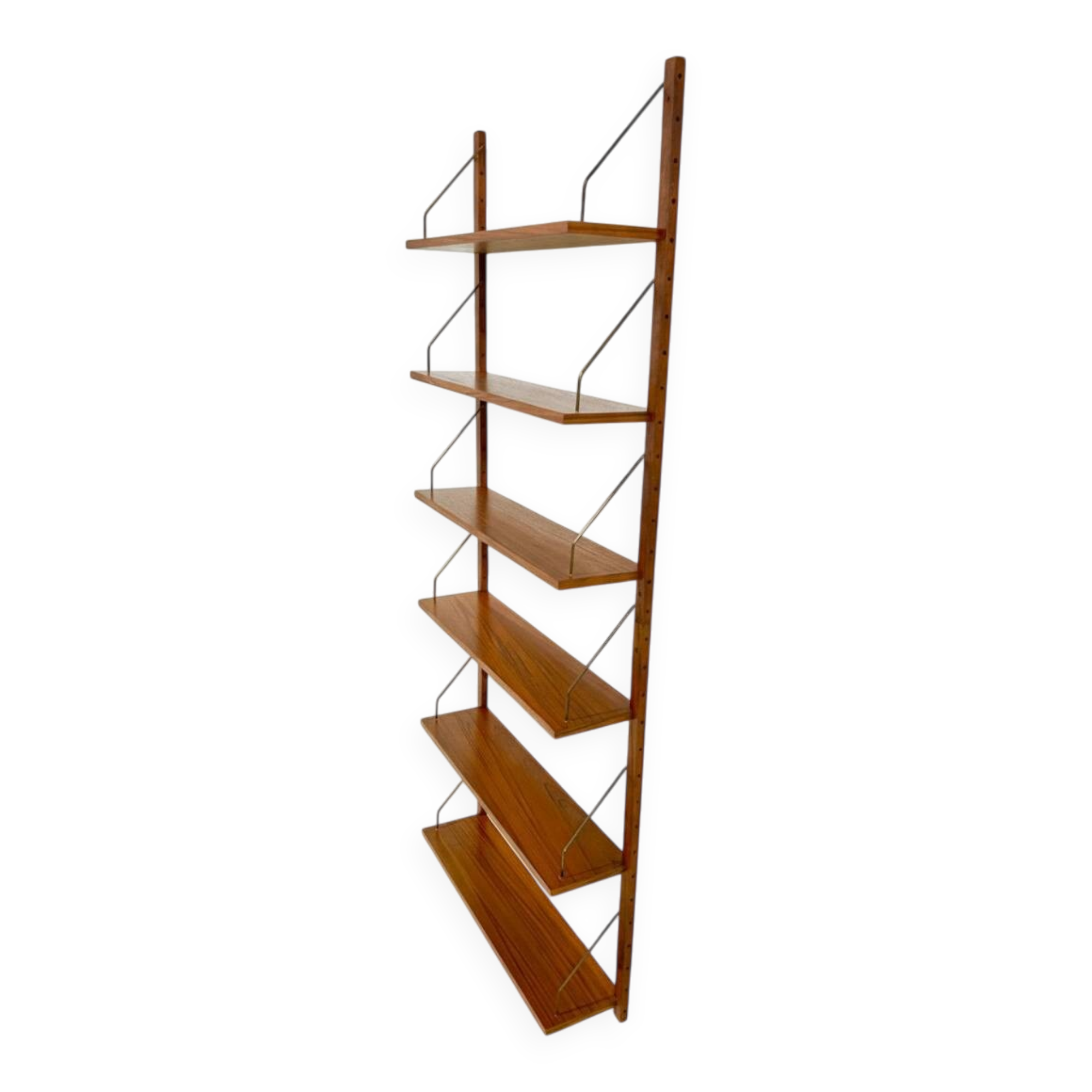 Mid-century shelving unit – set of 6 teak shelves, Beatrice V