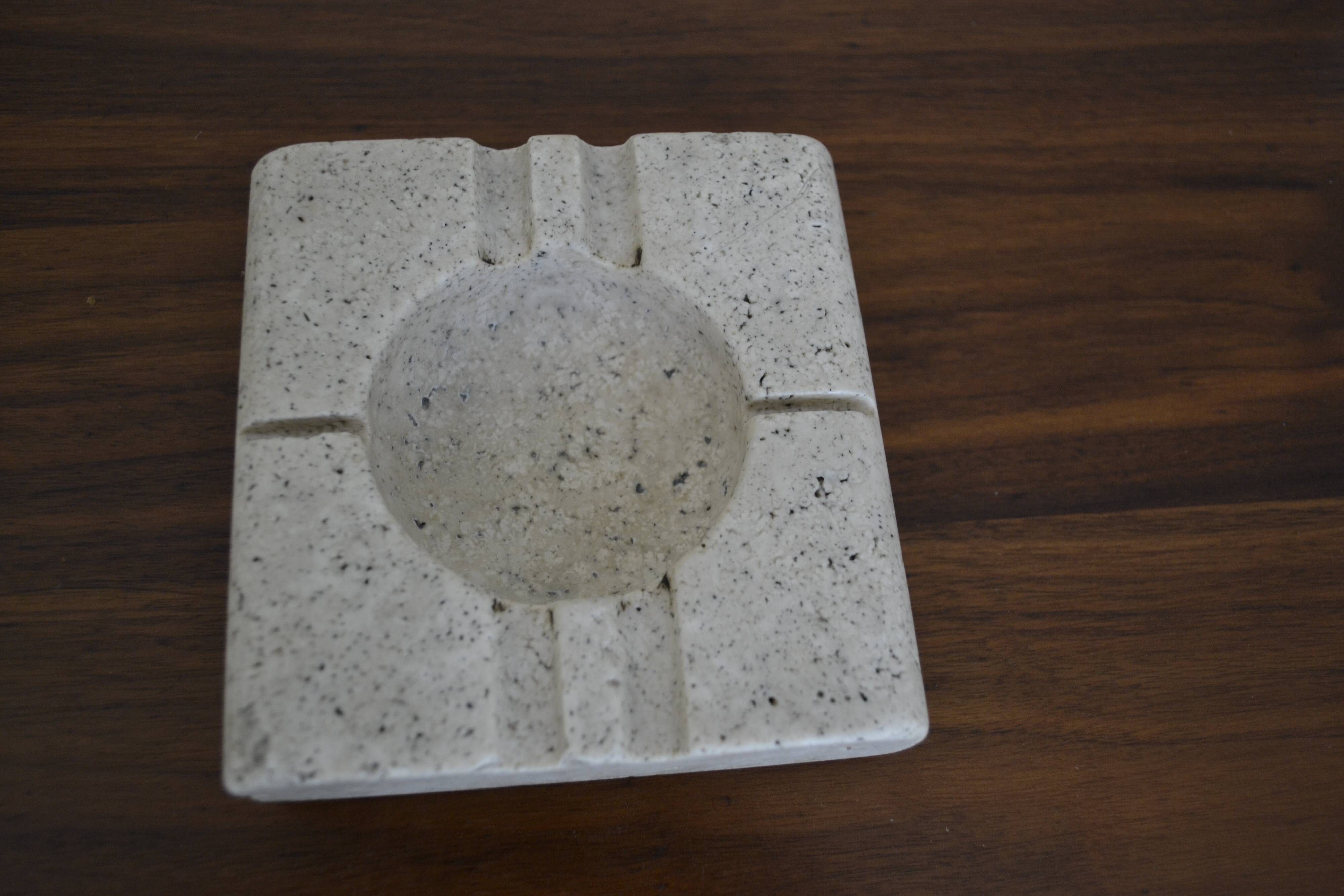 Natural stone ashtray