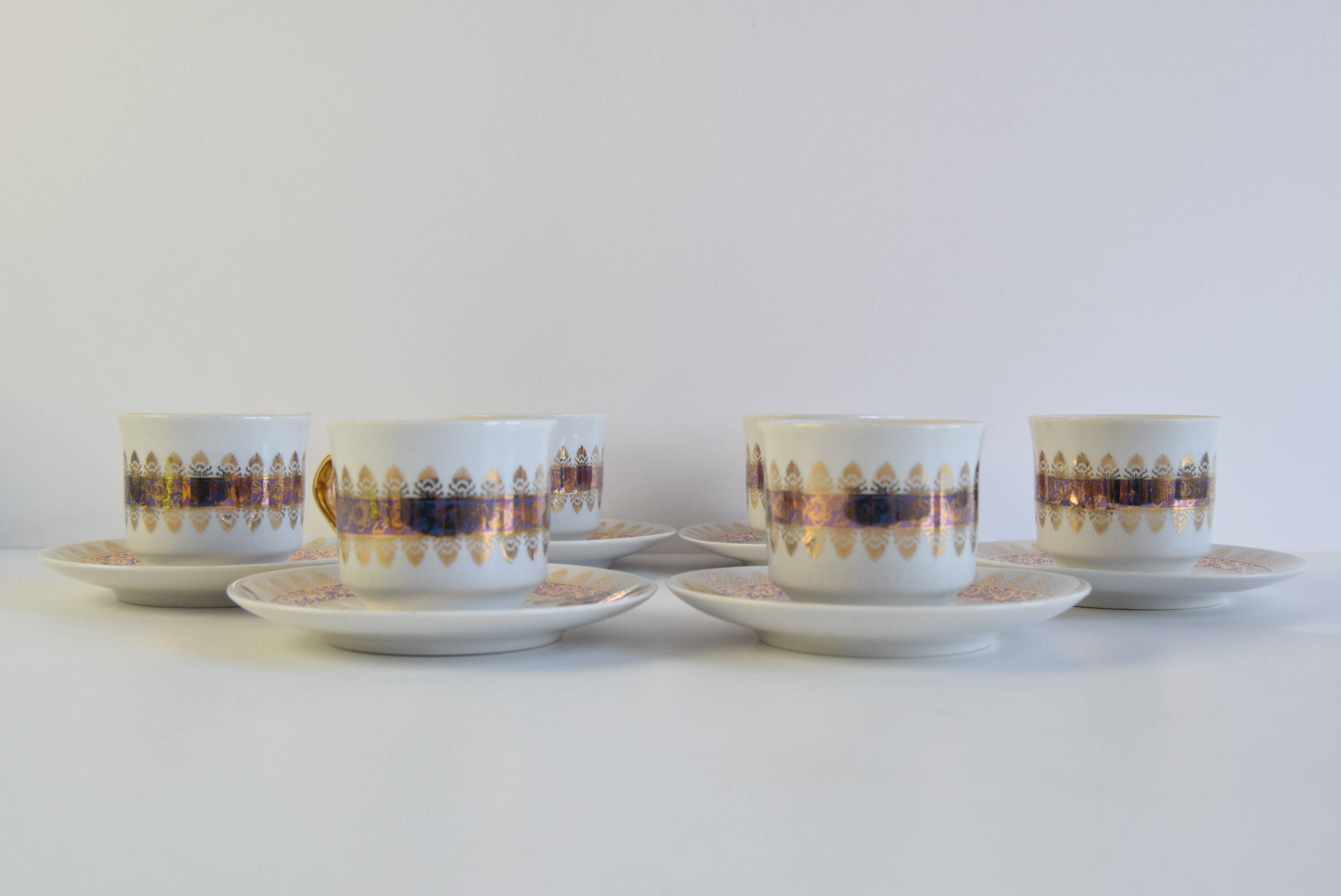 Set of six Cups and Saucers by Epiag 1950