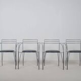 4 Chaises 'Lune d'Argent' dessinées par Pascal Mourgue pour Fermob, 1985