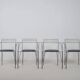 4 Chaises 'Lune d'Argent' dessinées par Pascal Mourgue pour Fermob, 1985