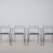4 Chaises 'Lune d'Argent' dessinées par Pascal Mourgue pour Fermob, 1985