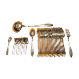 Cutlery set 37 pieces of silver metal 84 g of the silversmith Gabriel Gay