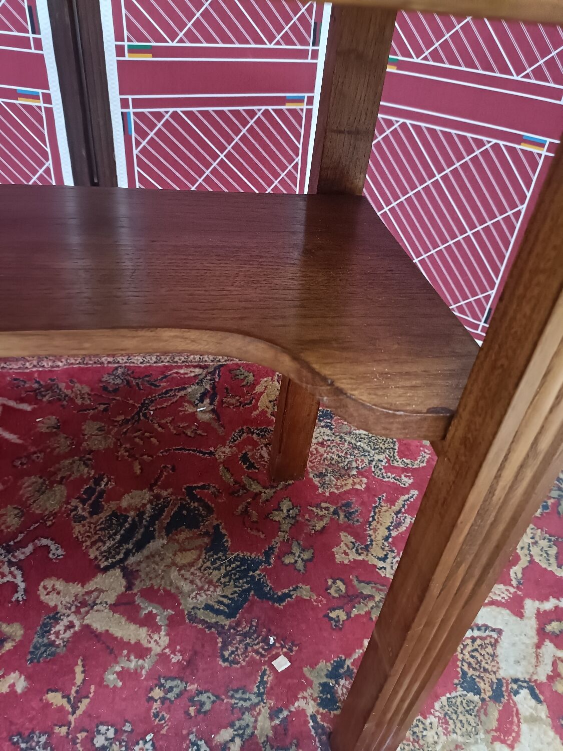 Vintage pine toilet table