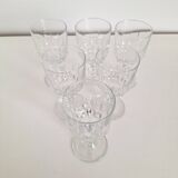 Vintage stemmed aperitif glasses