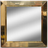 Brass mirror 1970 italy