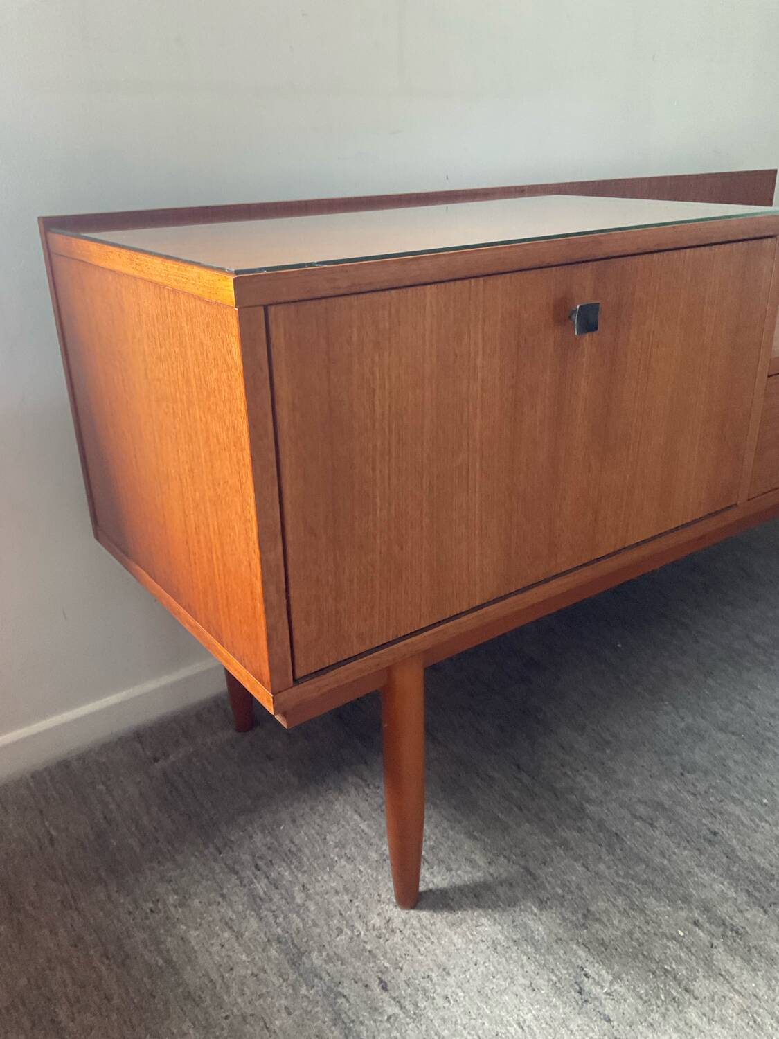 Console, Scandinavian teak sideboard, 1960s