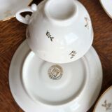 Foëcy porcelain coffee set - SFP - White and gold