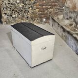 Large rounded wooden trunk