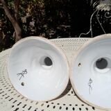 Pair of ceramic candlesticks