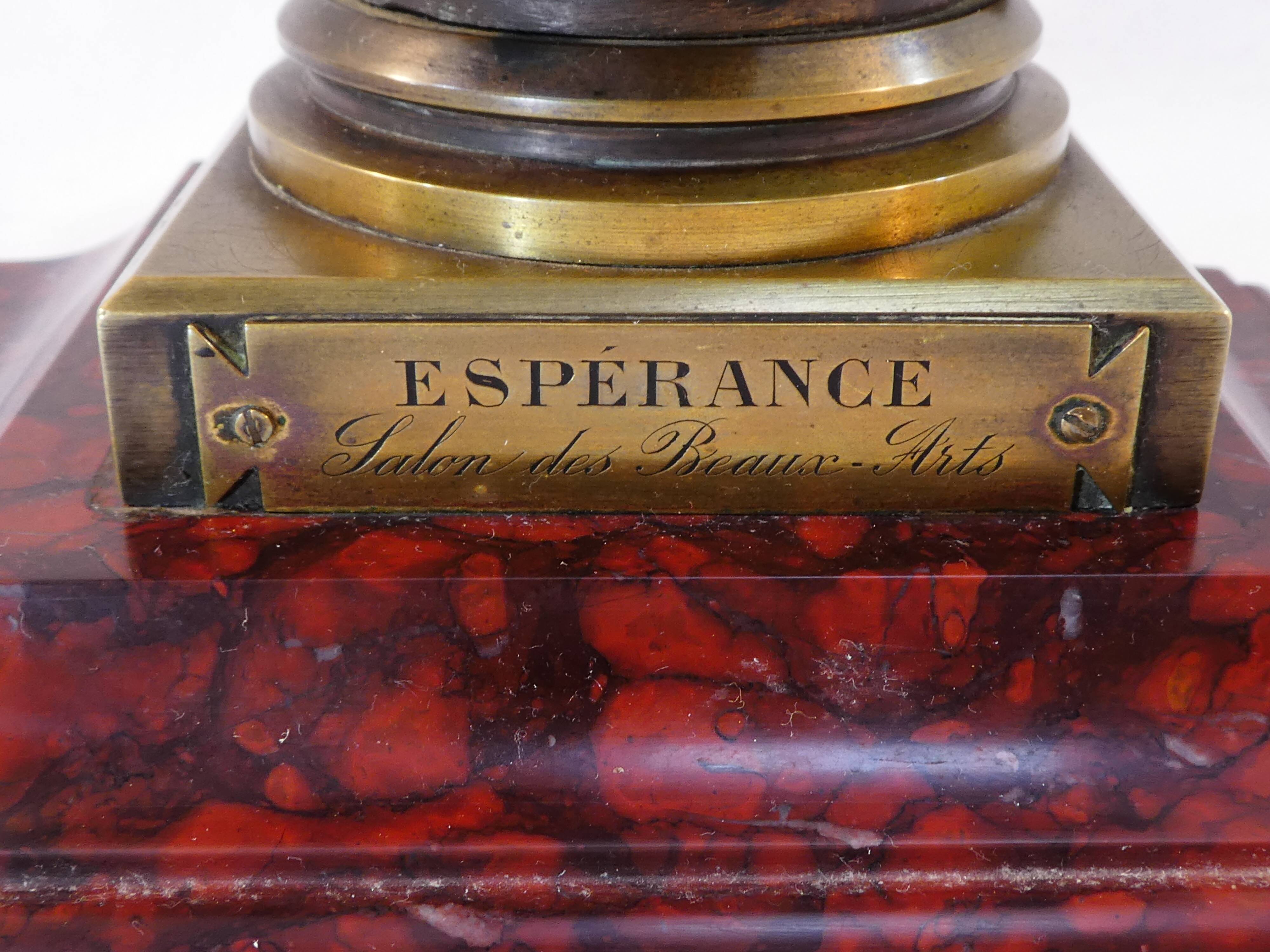 Bronze bust by Felix Pierre Richard 19th century