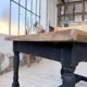 Table de ferme en chêne avec rallonges