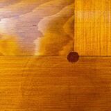 Wooden Quatour Table attributed to Carlo Scarpa for Gavina, Italy, 1973