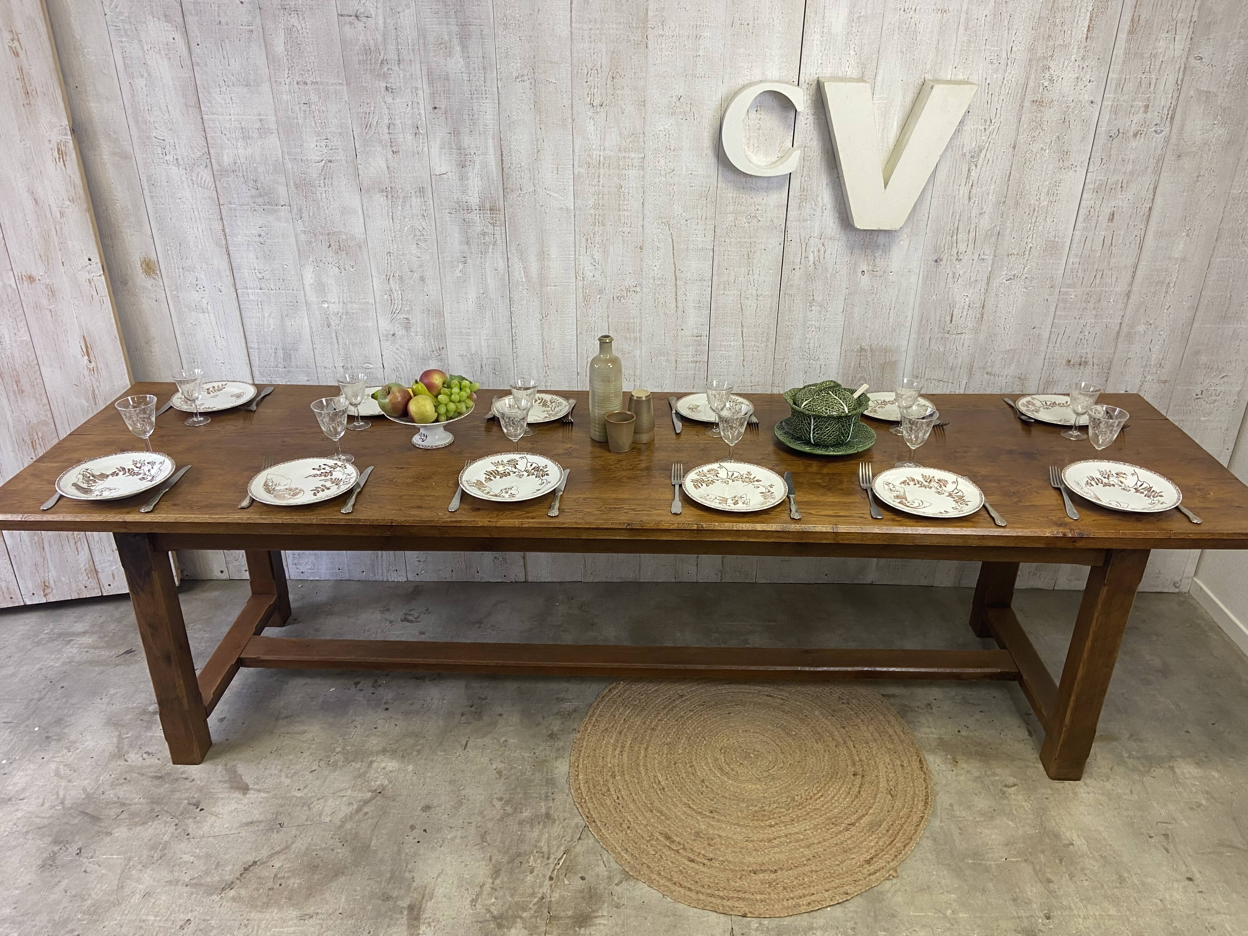 Table de ferme 280x77cm