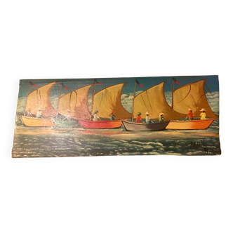 Haitian artistic crafts painting