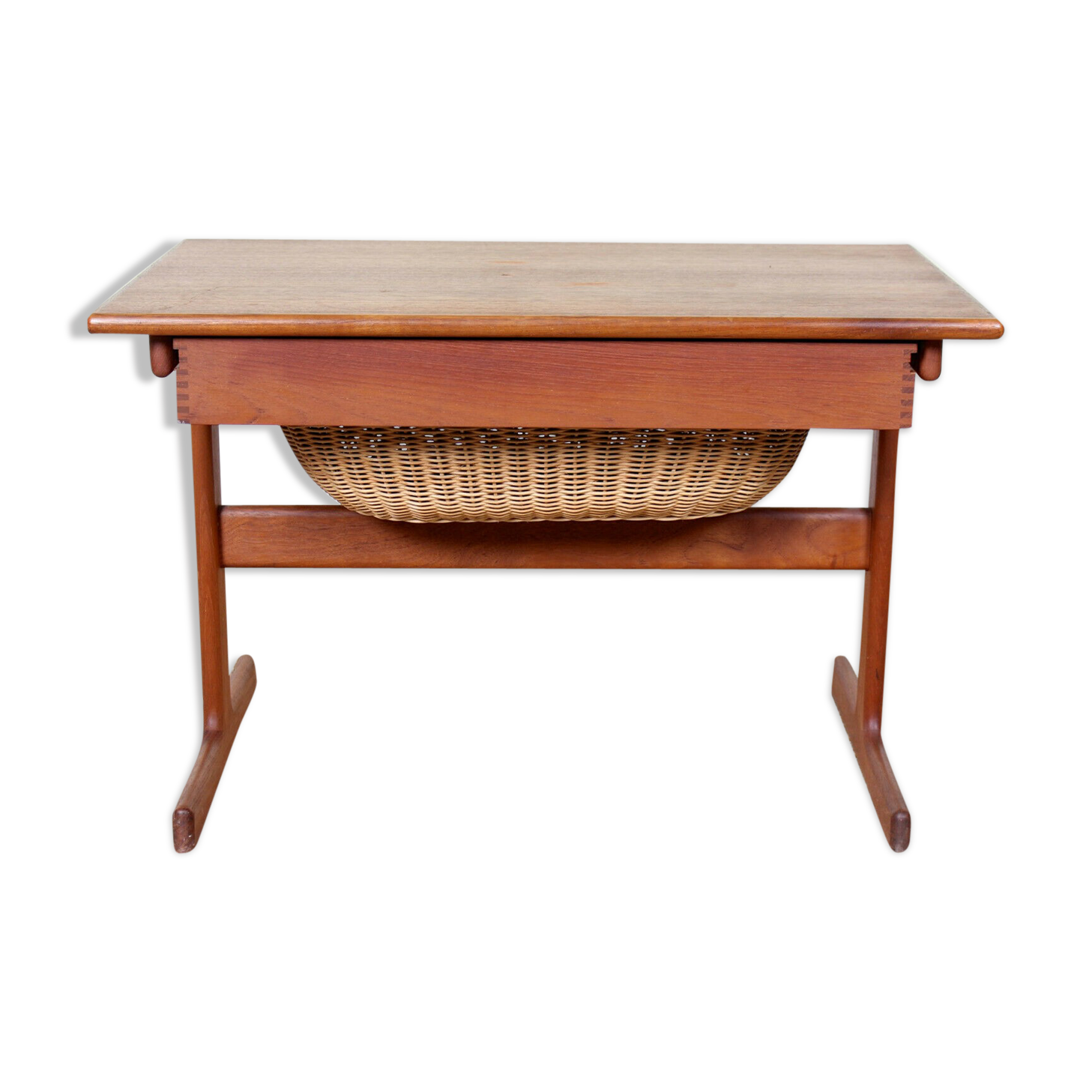 Mid twentieth century Danish teak sewing table